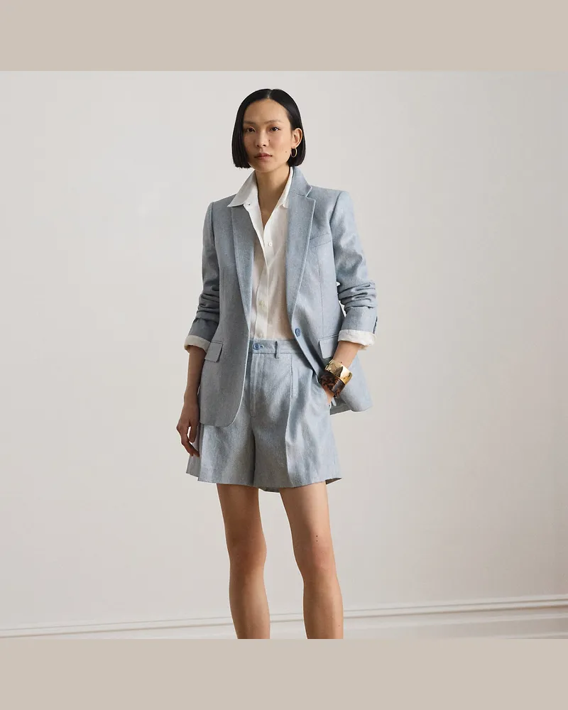 Ralph Lauren Blazer mit Korbmuster-Foliendruck Blue