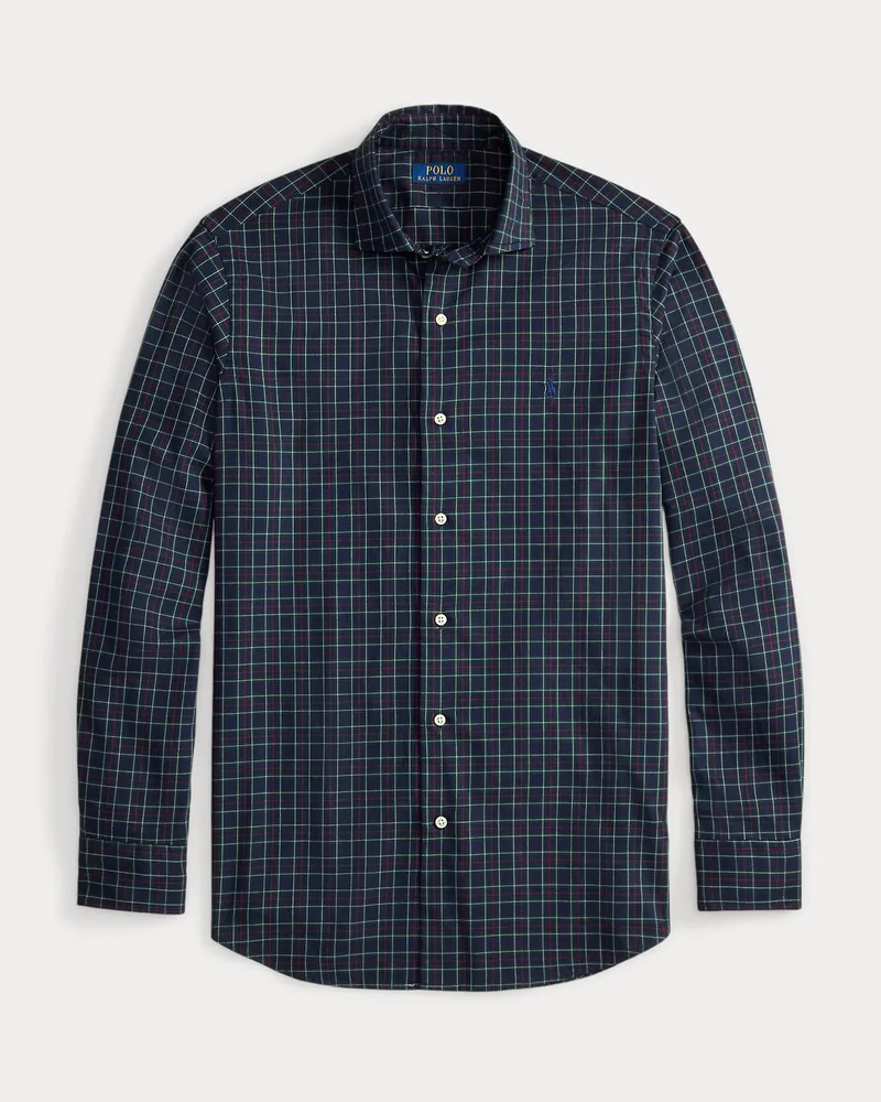 Ralph Lauren Custom-Fit Karohemd aus Twill Blue