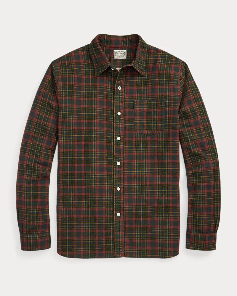 Ralph Lauren Kariertes Flanell-Arbeitshemd Green