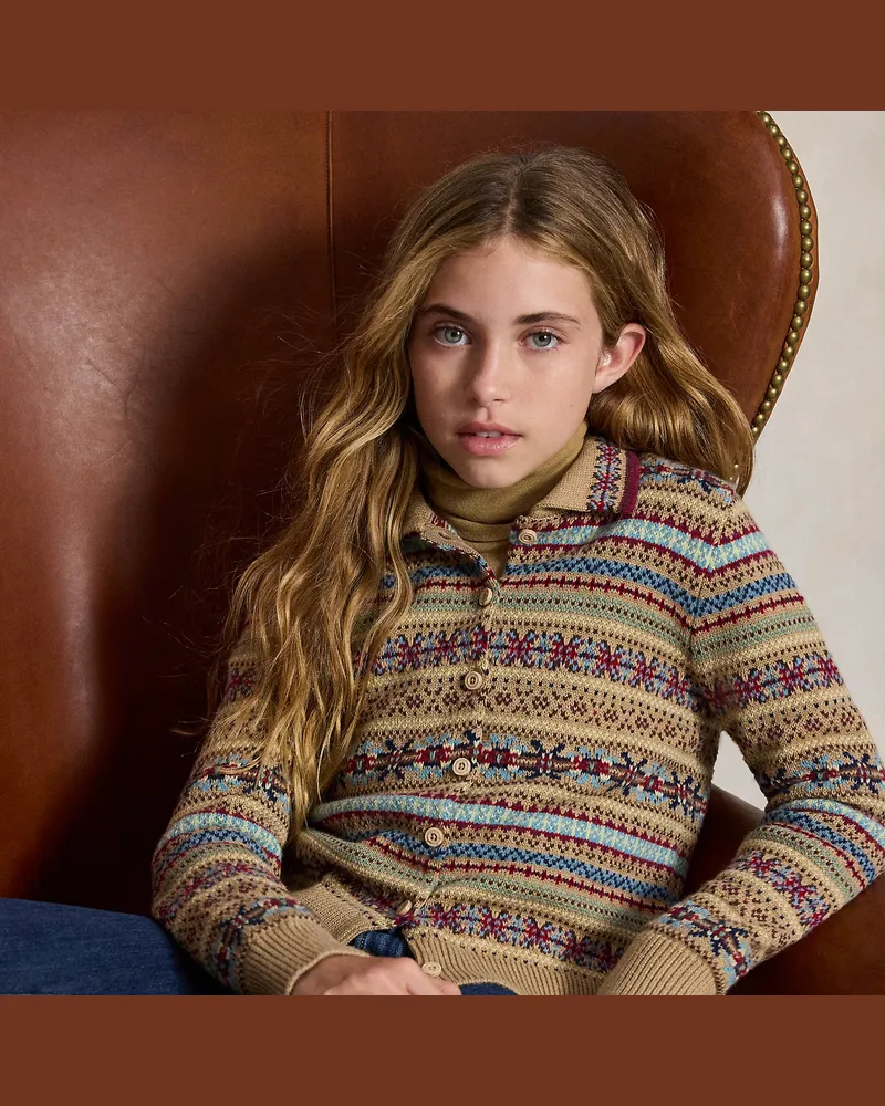 Ralph Lauren Strickjacke mit Fair-Isle-Muster Multi
