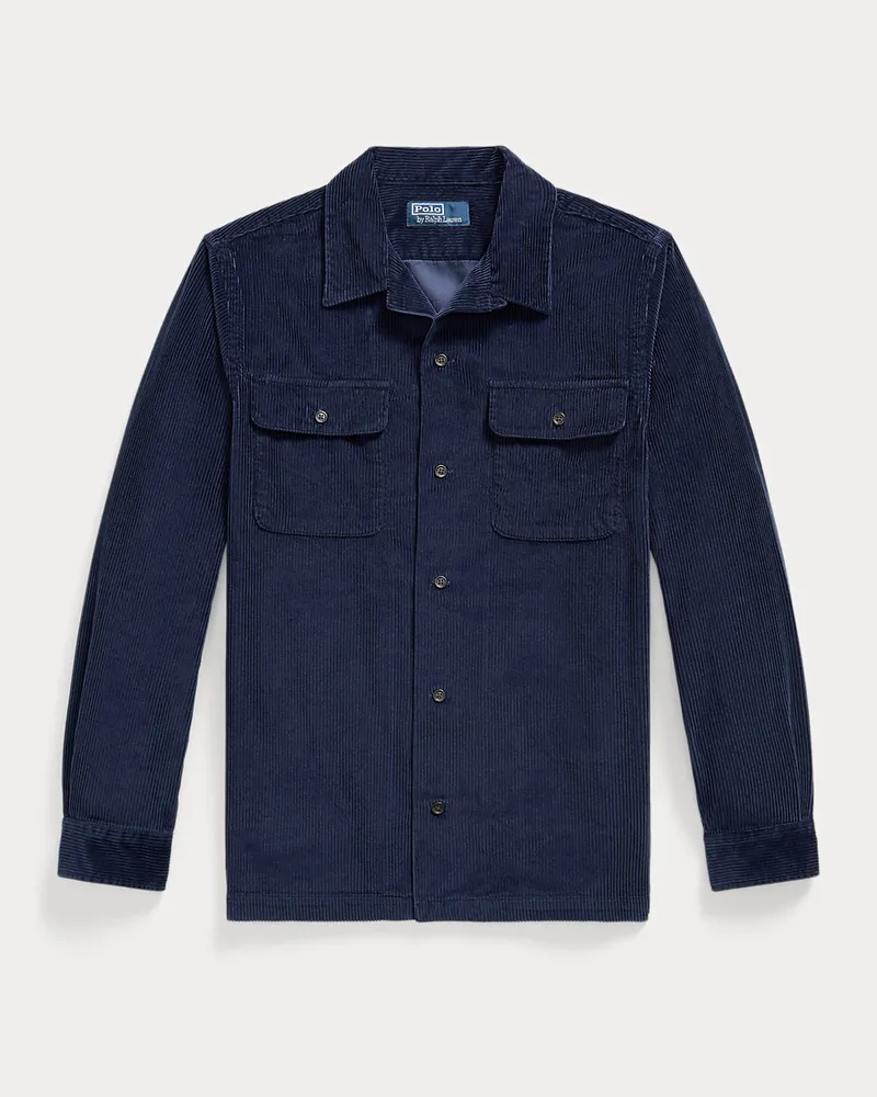 Ralph Lauren Classic-Fit Kordsamthemd Blue