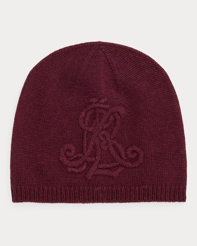 Ralph Lauren Beanie mit gesticktem Logo Red