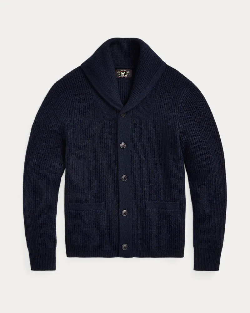 Ralph Lauren Kaschmirjacke mit Schalkragen Blue