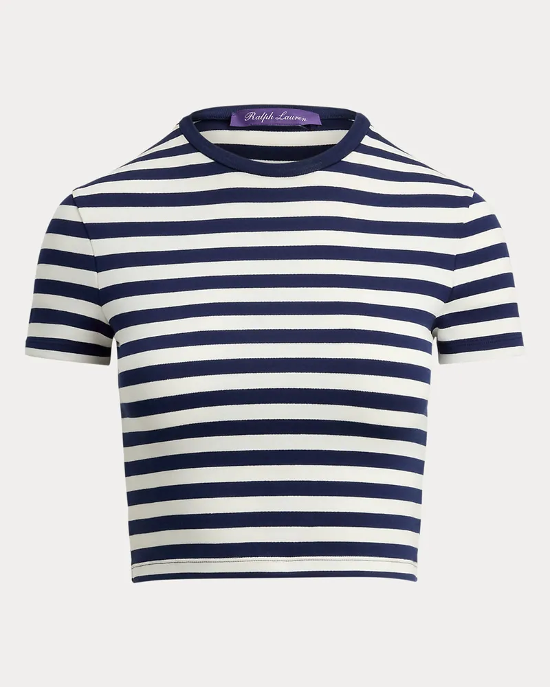 Ralph Lauren Gestreiftes Jersey-T-Shirt Robbin Cream