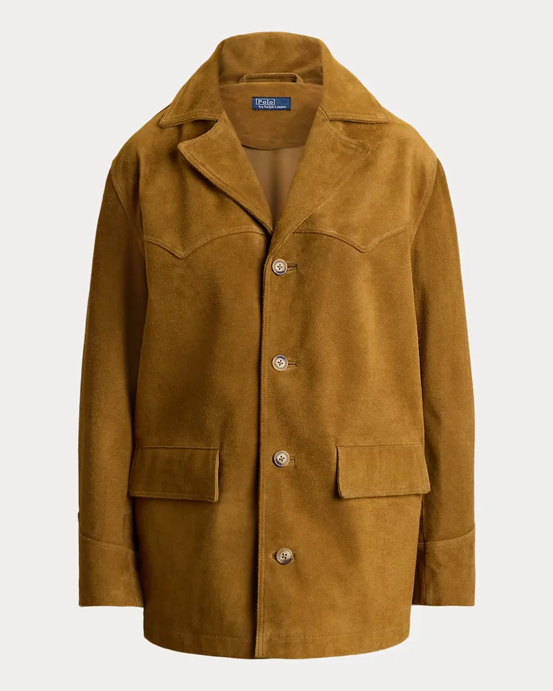 Ralph Lauren Westernjacke aus Wildleder Brown