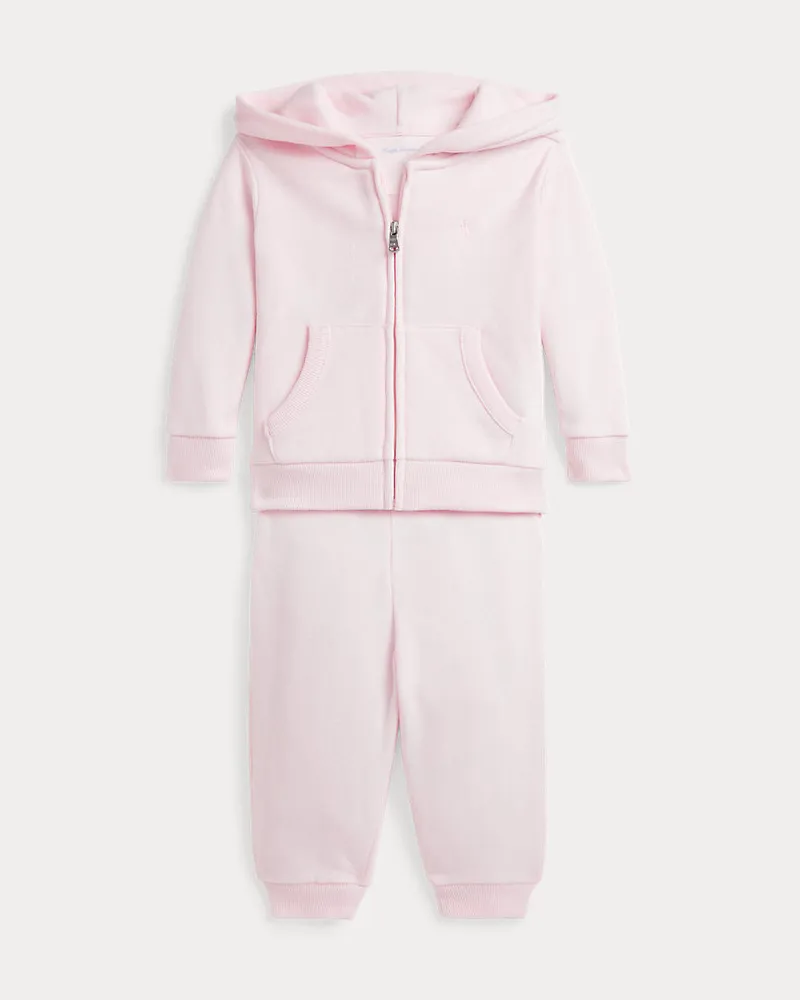 Ralph Lauren Kapuzenjacke und Jogginghose im Set Pink