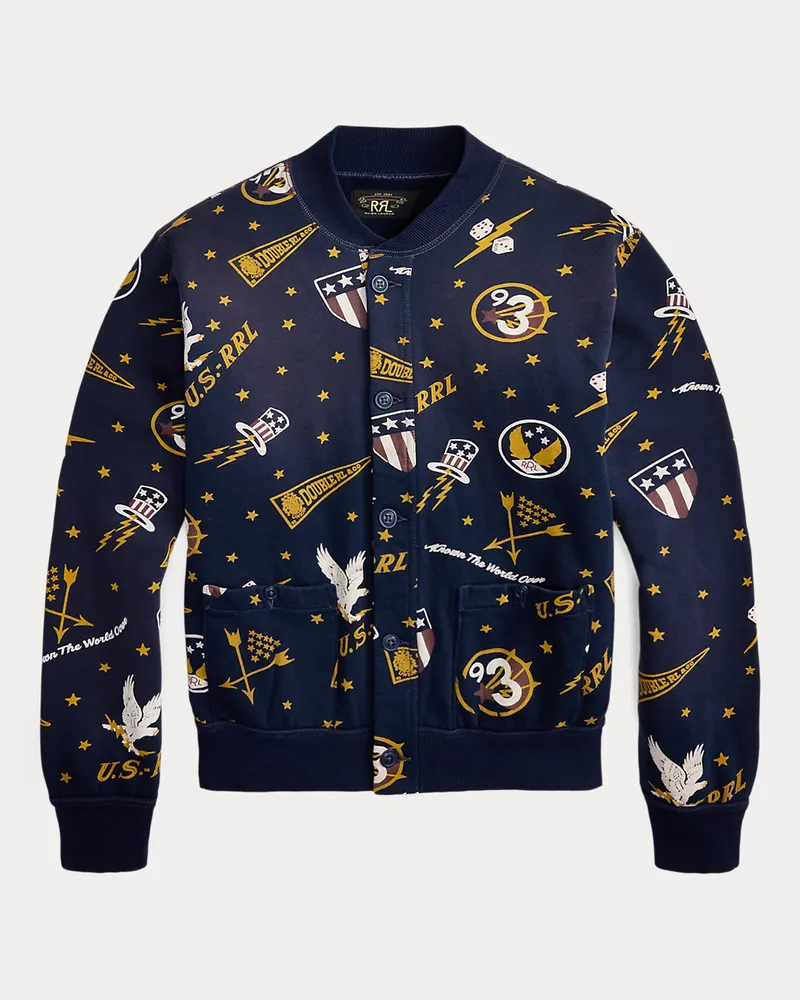 Ralph Lauren Fleecejacke mit Grafik Blue