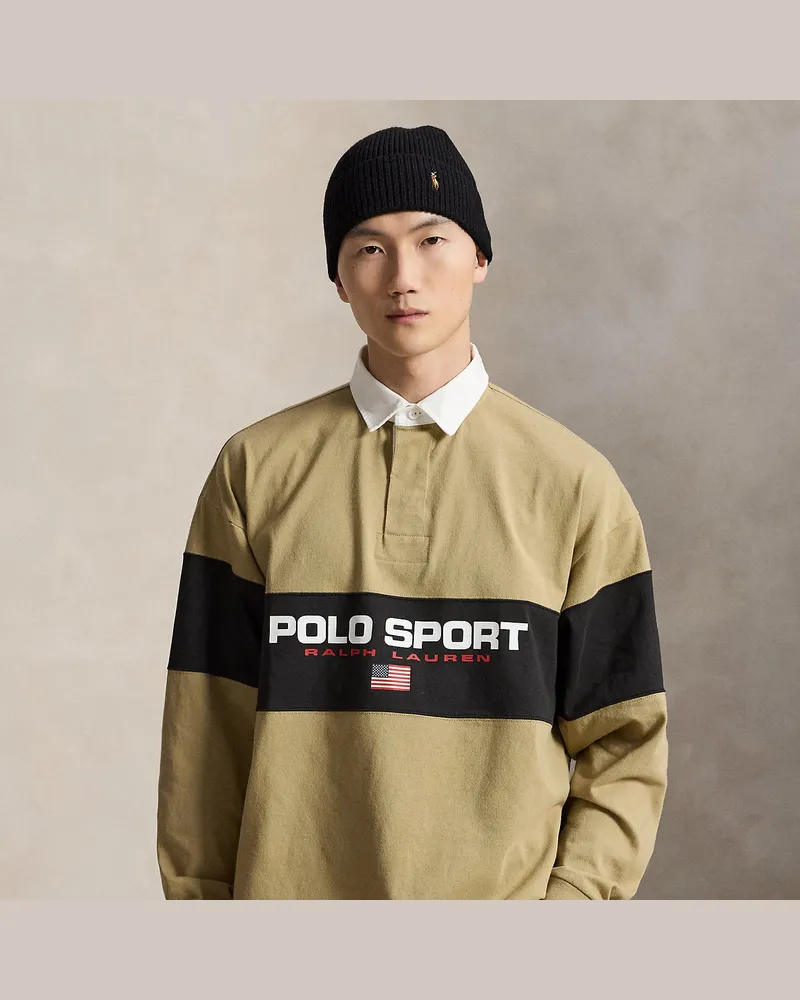 Ralph Lauren Big-Fit Rugbyhemd Polo Sport Tan