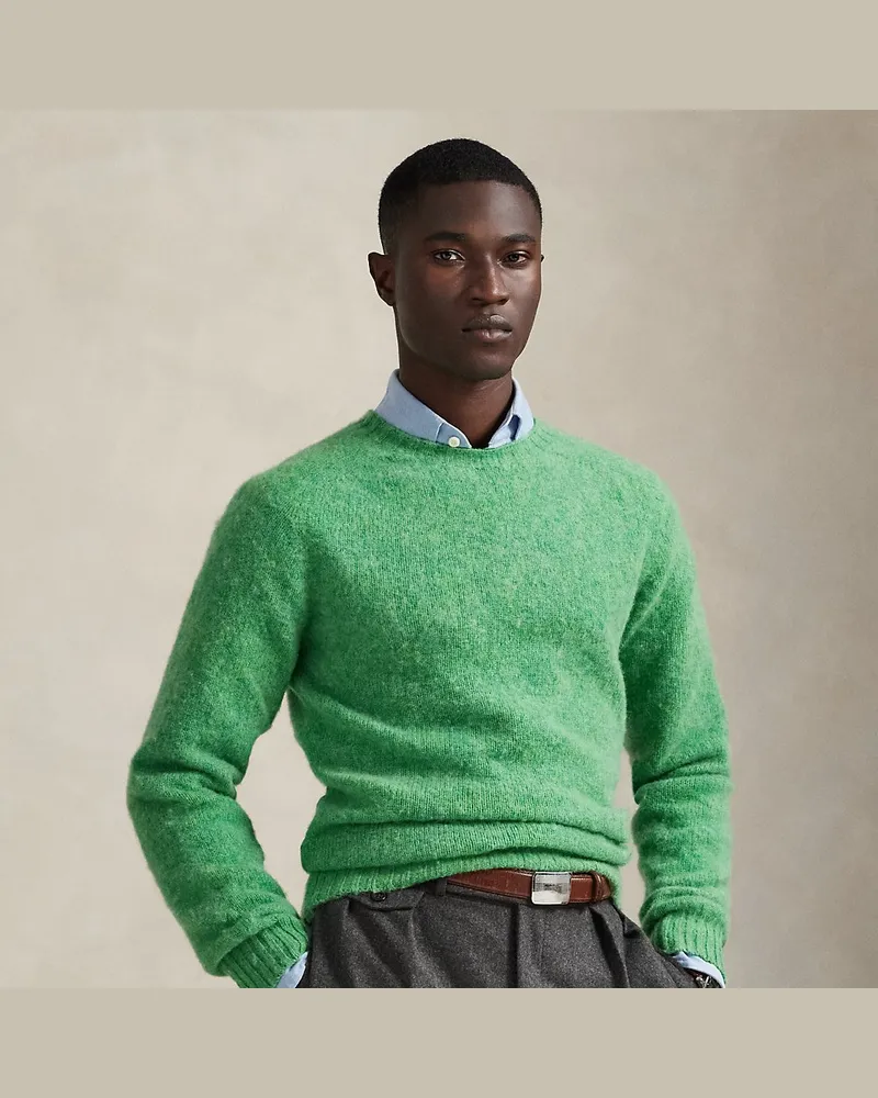 Ralph Lauren Wollpullover mit Rundhalsausschnitt Green