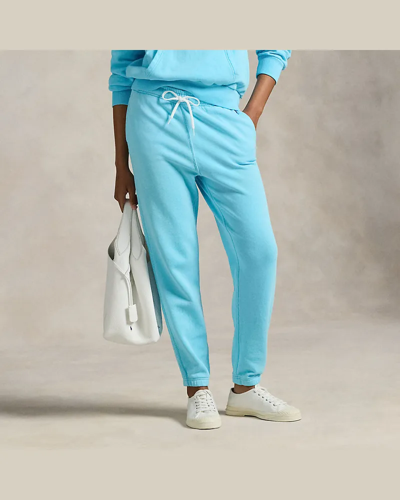 Ralph Lauren Leichte Fleece-Jogginghose mit Tunnelzug Green