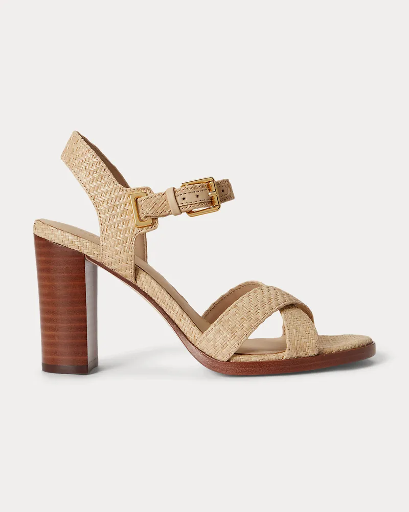 Ralph Lauren Sandale Emeryn aus Bast Natural