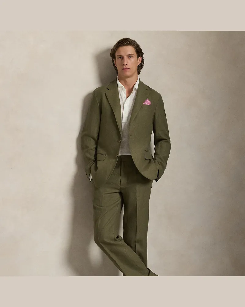 Ralph Lauren Anzughose aus Leinen Green