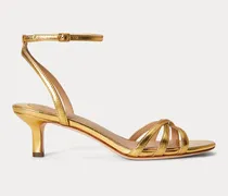 Metallic-Sandale Kendyl mit Kitten-Heel