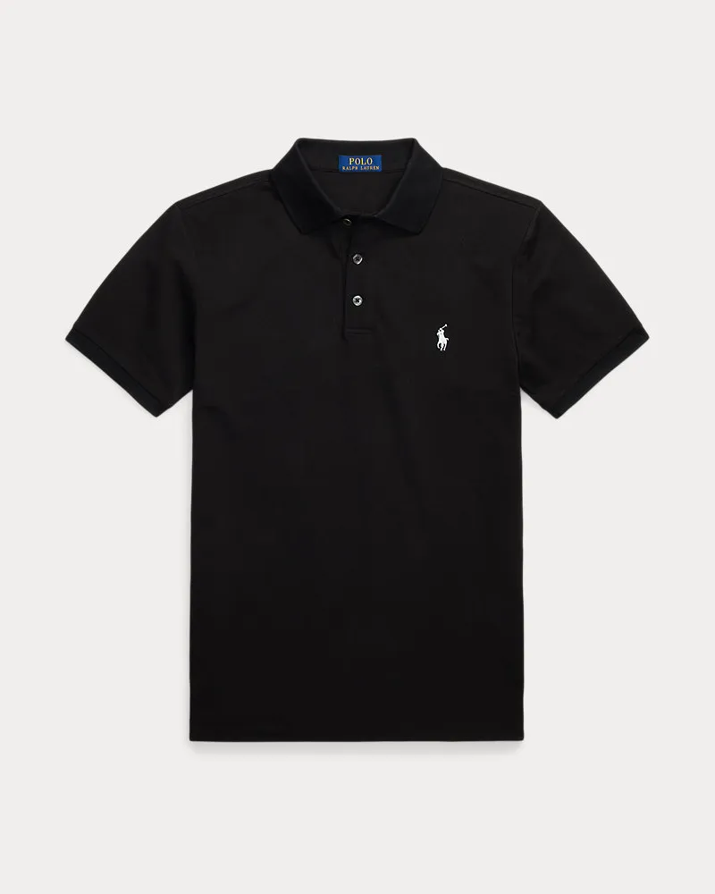 Ralph Lauren Slim-Fit Stretch-Piqué-Polo Black