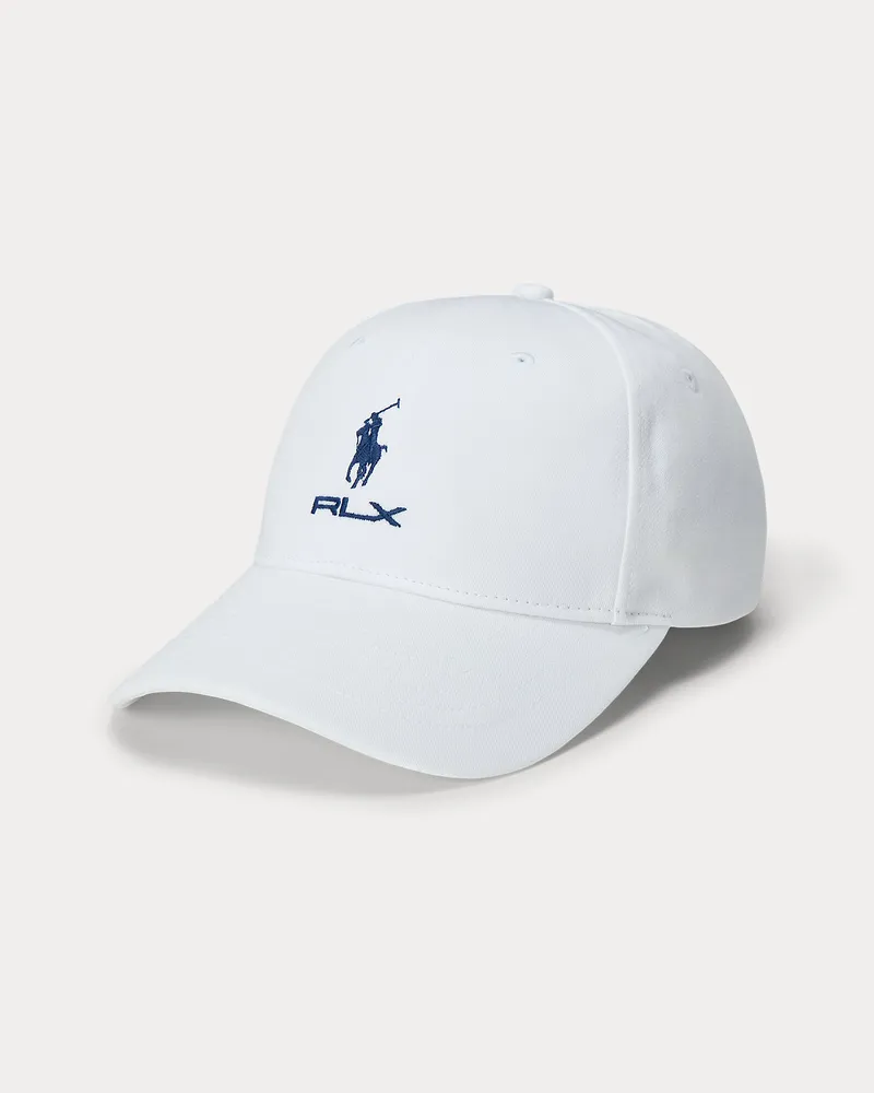 Ralph Lauren Logo-Sportkappe mit Stickerei White