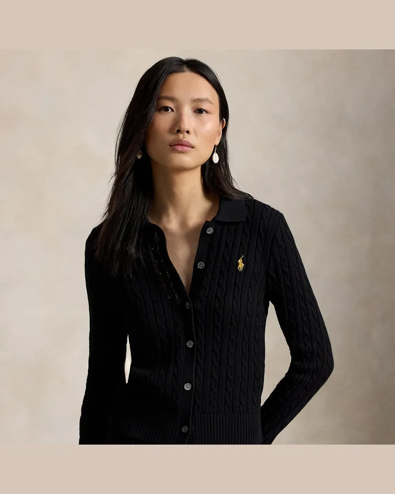 Ralph Lauren Baumwollstrickjacke Lunar New Year Black
