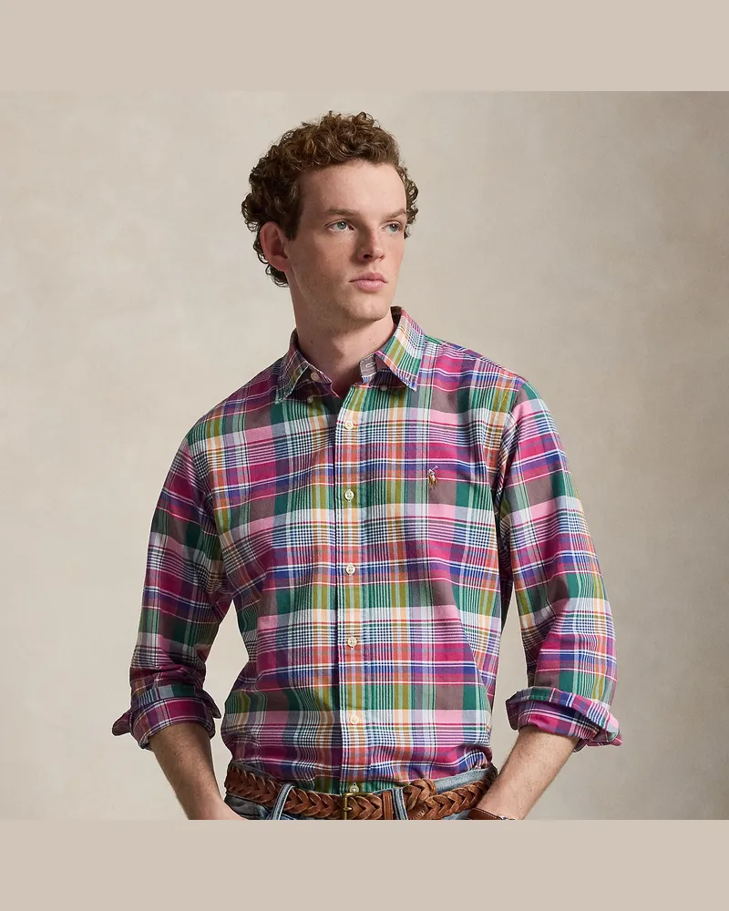Ralph Lauren Kariertes Custom-Fit Oxfordhemd Multi