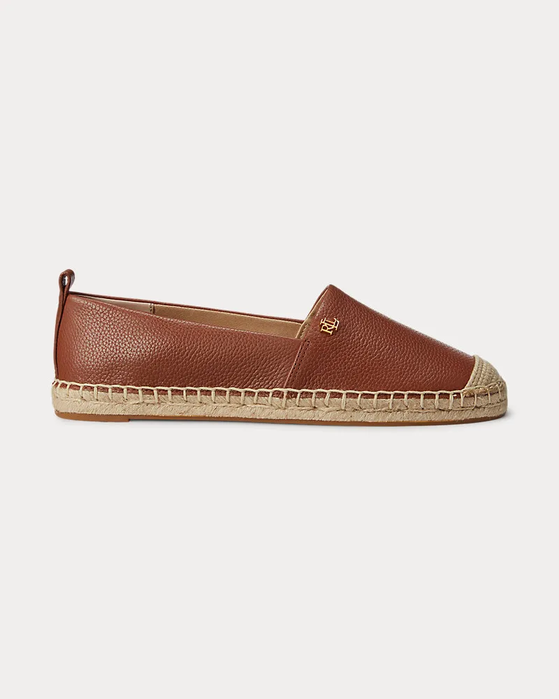 Ralph Lauren Espadrille Cameryn IV aus Walkleder Tan