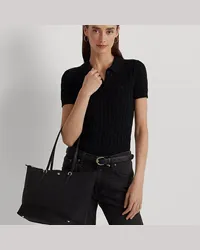 Ralph Lauren Mittelgroße Nylon-Tragetasche Keaton Black