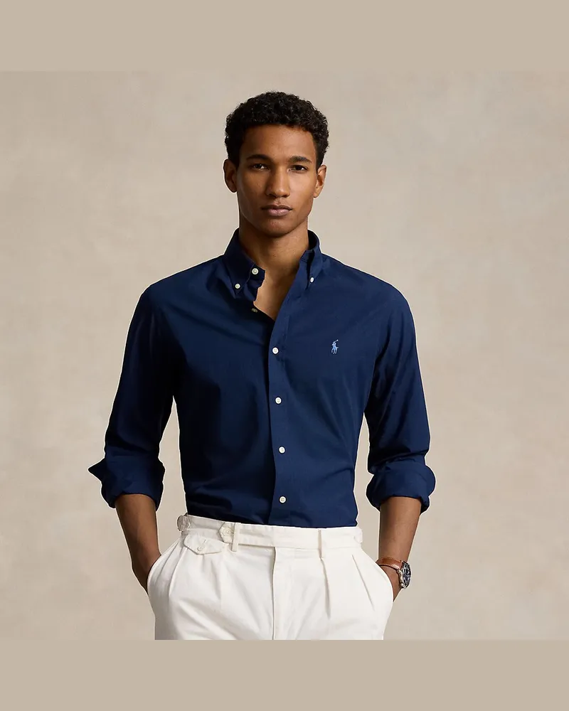 Ralph Lauren Custom-Fit Hemd aus Stretchpopeline Multi