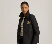 Steppjacke mit Wappenaufnäher