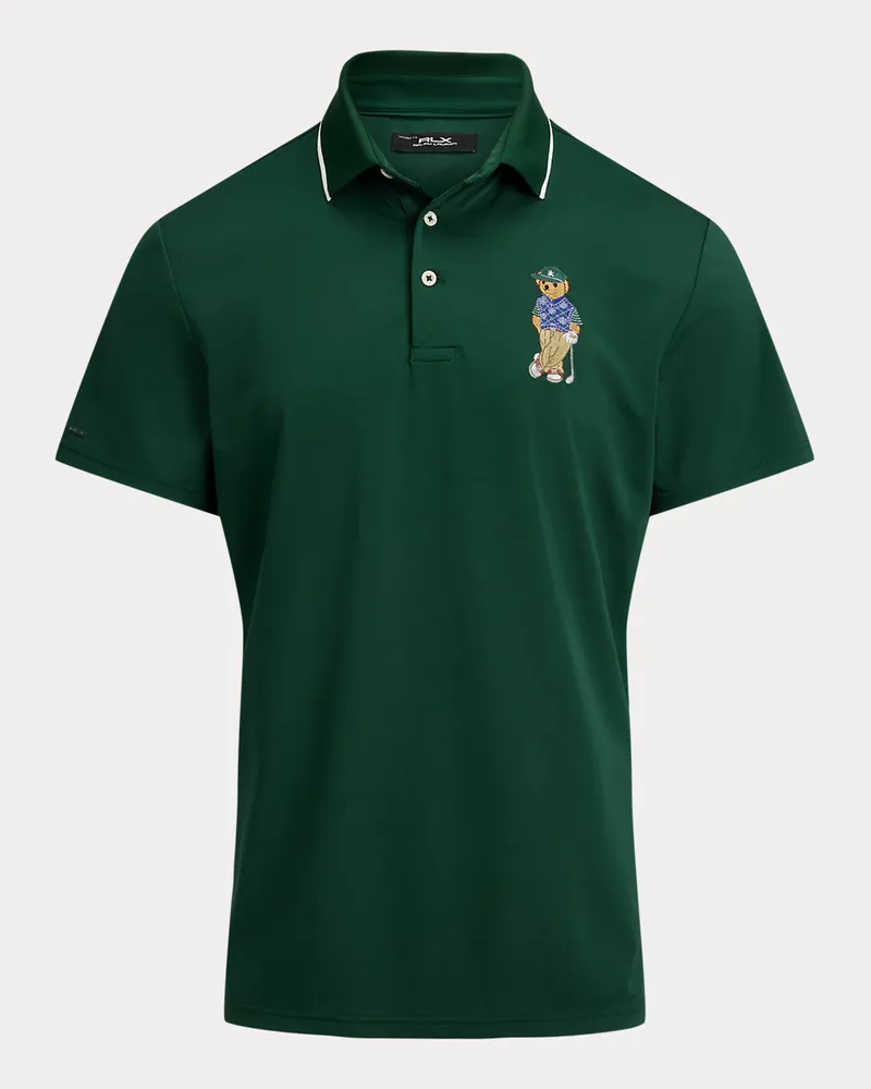 Ralph Lauren Tailored-Fit Poloshirt mit Polo Bear Green