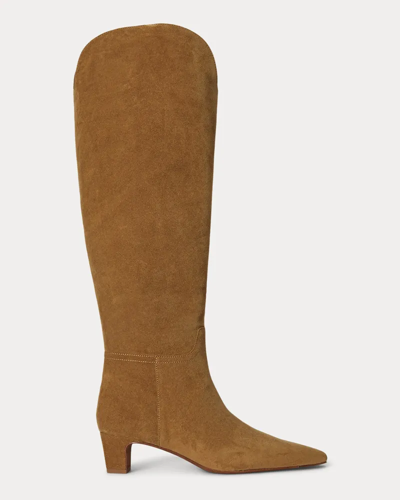 Ralph Lauren Hoher Wildlederstiefel Brown