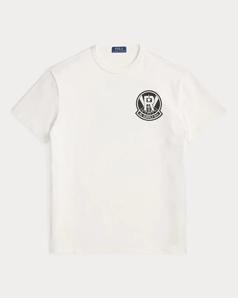 Ralph Lauren Classic-Fit T-Shirt aus Jersey mit Grafik White