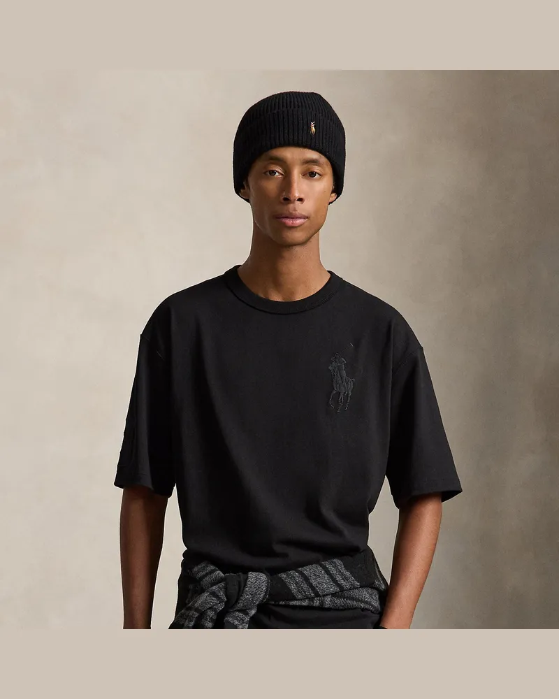 Ralph Lauren Relaxed-Fit Jersey-T-Shirt mit Big Pony Black