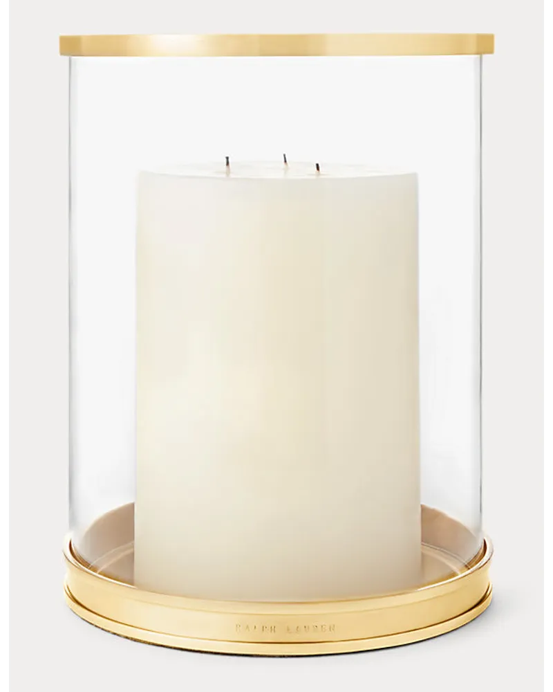 Ralph Lauren Home Modernes mittelgroßes Windlicht Gold