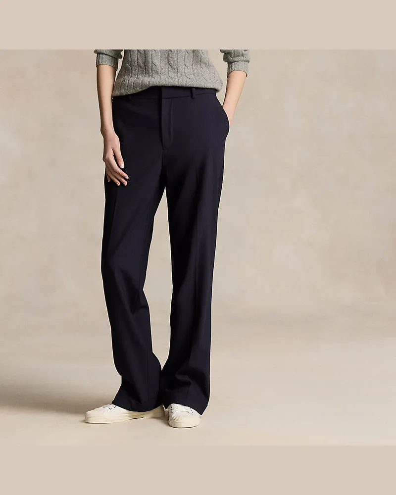 Ralph Lauren Relaxed-Straight-Fit Hose mit hohem Bund Blue