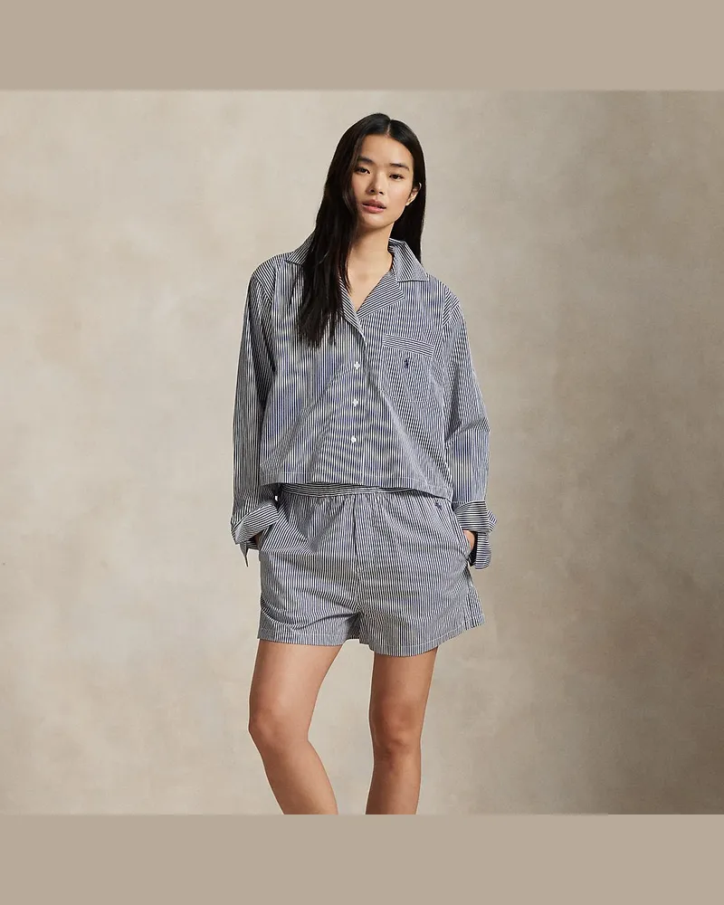 Ralph Lauren Pyjama mit kurzem Hemd und Shorts Multi