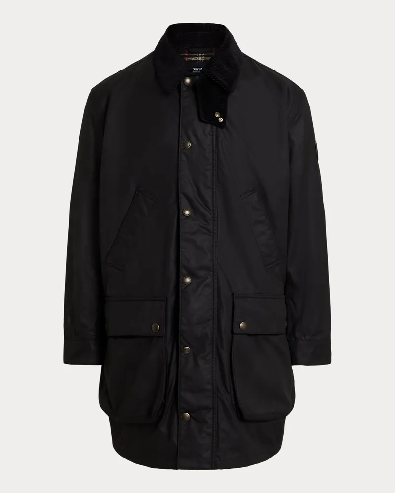 Ralph Lauren Die klassische 3/4-Jacke aus Wachstuch Black