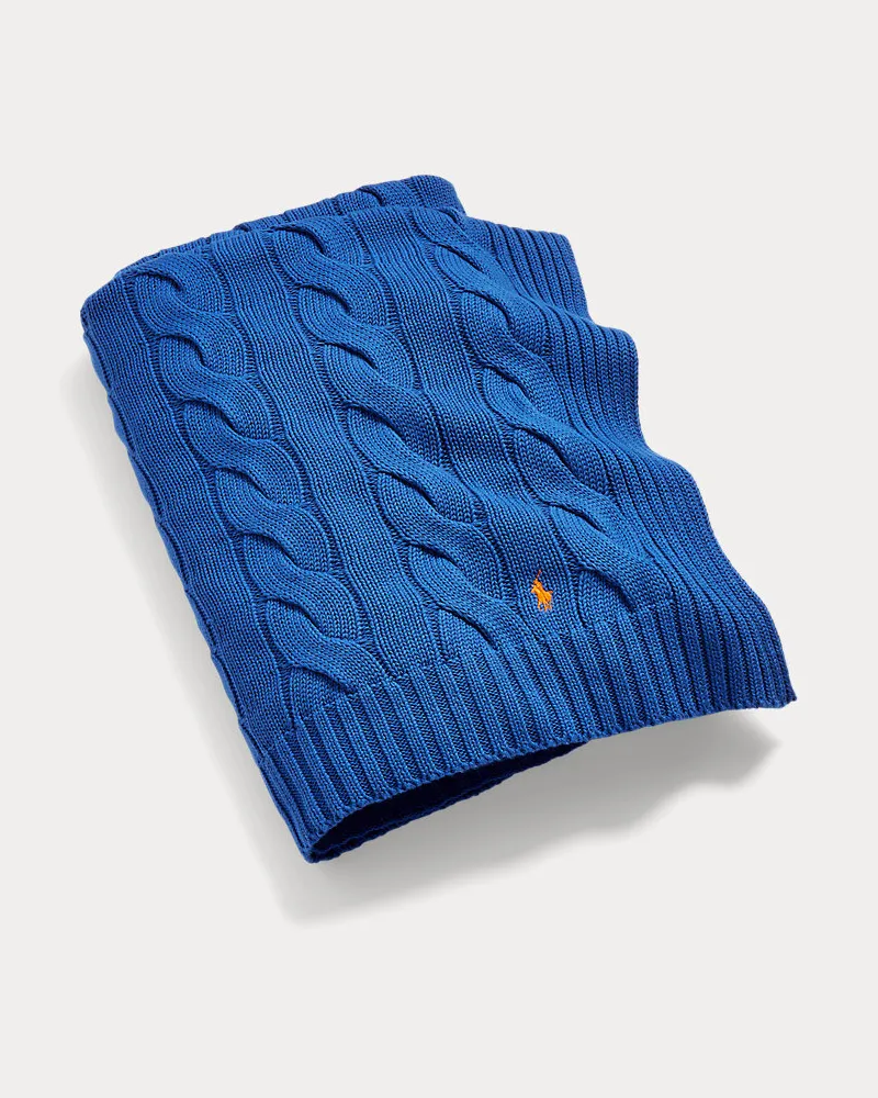Ralph Lauren Home Tagesdecke Hanley mit Zopfmuster Blue