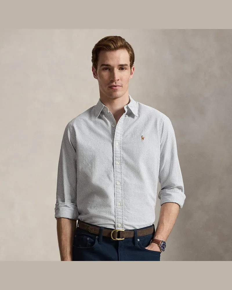 Ralph Lauren Slim-Fit Oxfordhemd mit Streifen Blue