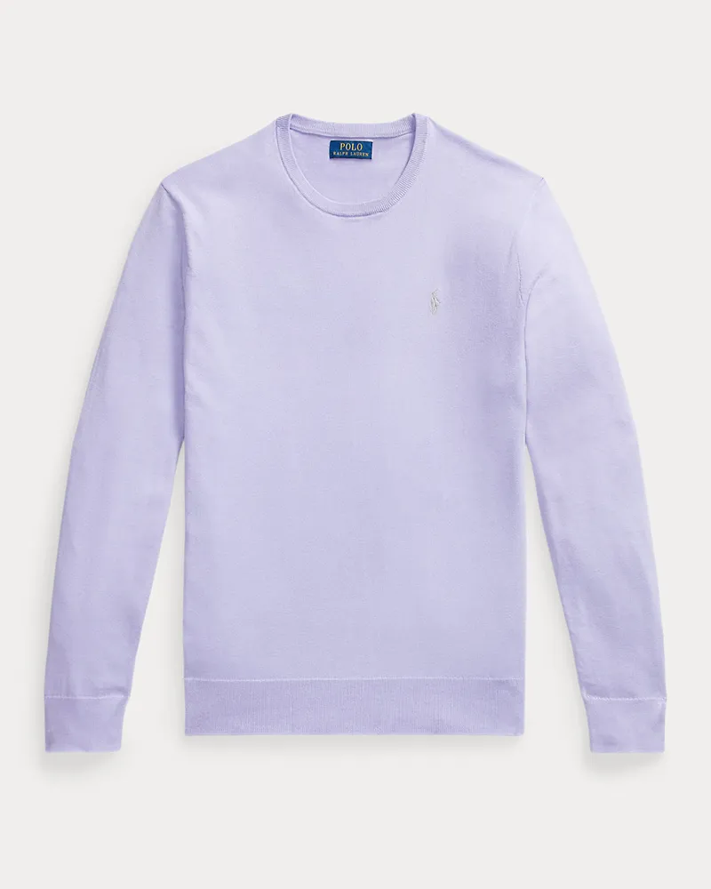 Ralph Lauren Slim-Fit Pullover aus Baumwolle Purple