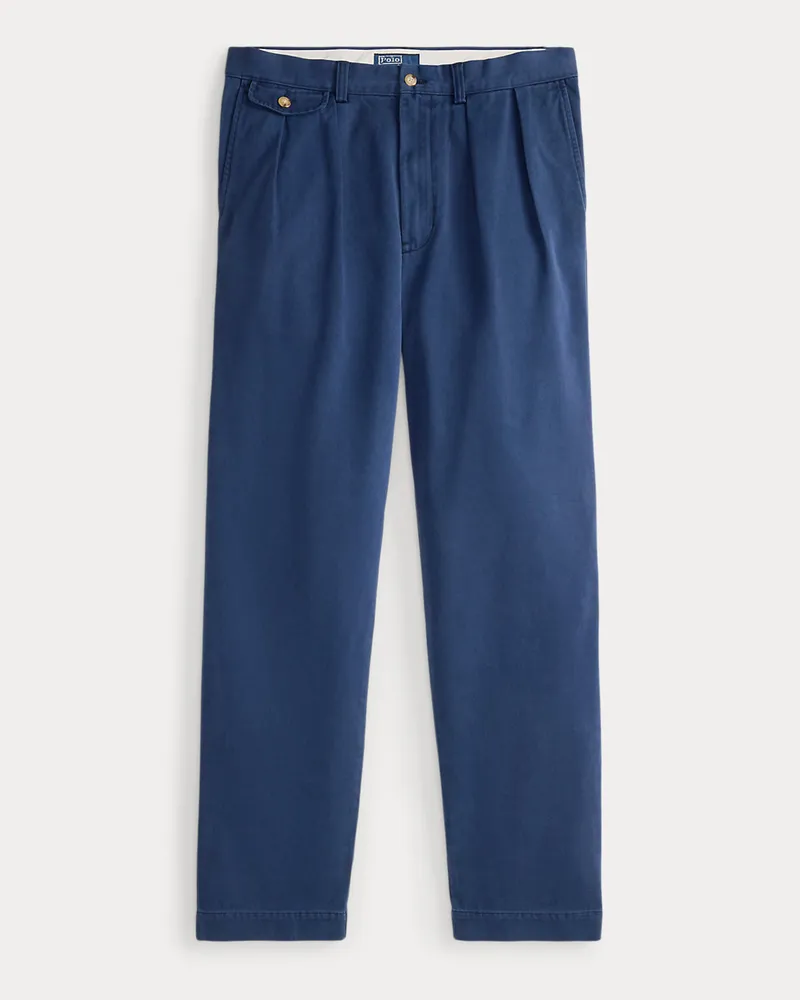 Ralph Lauren Relaxed-Fit Chinohose Whitman mit Falten Blue