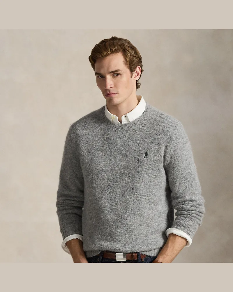 Ralph Lauren Strukturierter Rundhalspullover Grey