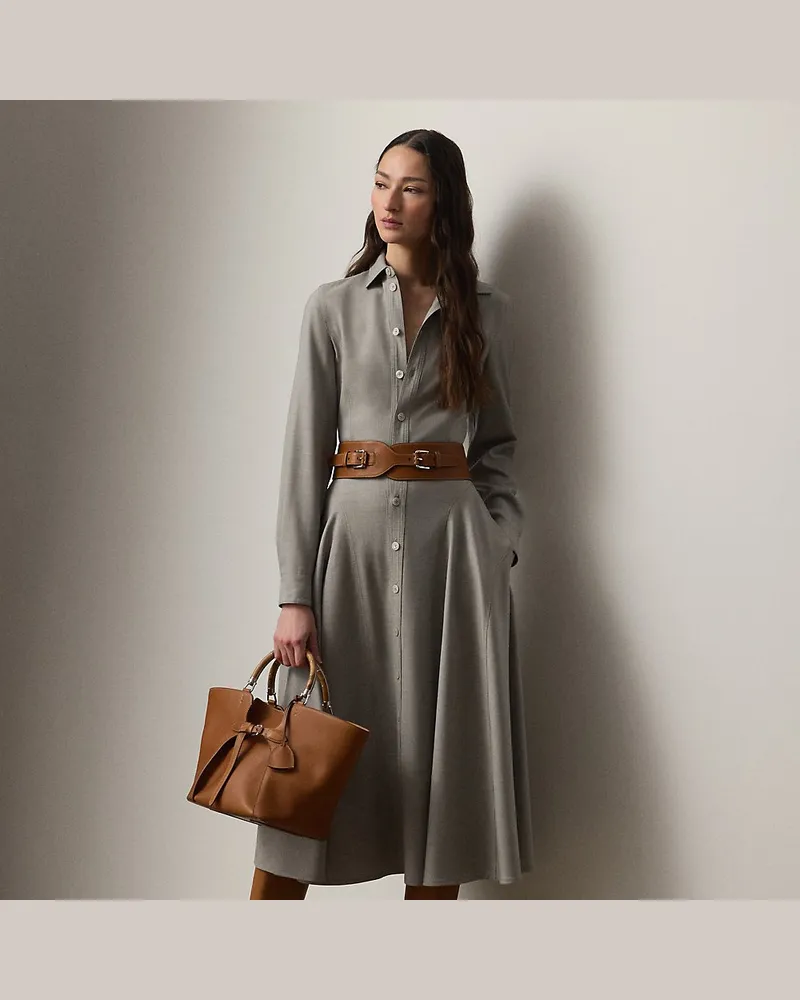 Ralph Lauren Tageskleid Safford aus Wolle Grey