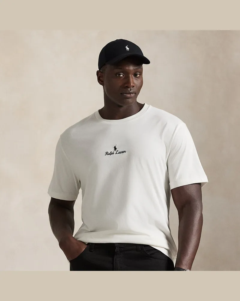 Ralph Lauren Große Größen - Jersey-T-Shirt mit Logo White