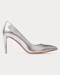 Ralph Lauren Metallic-Ziegenlederpumps Armissa Silver