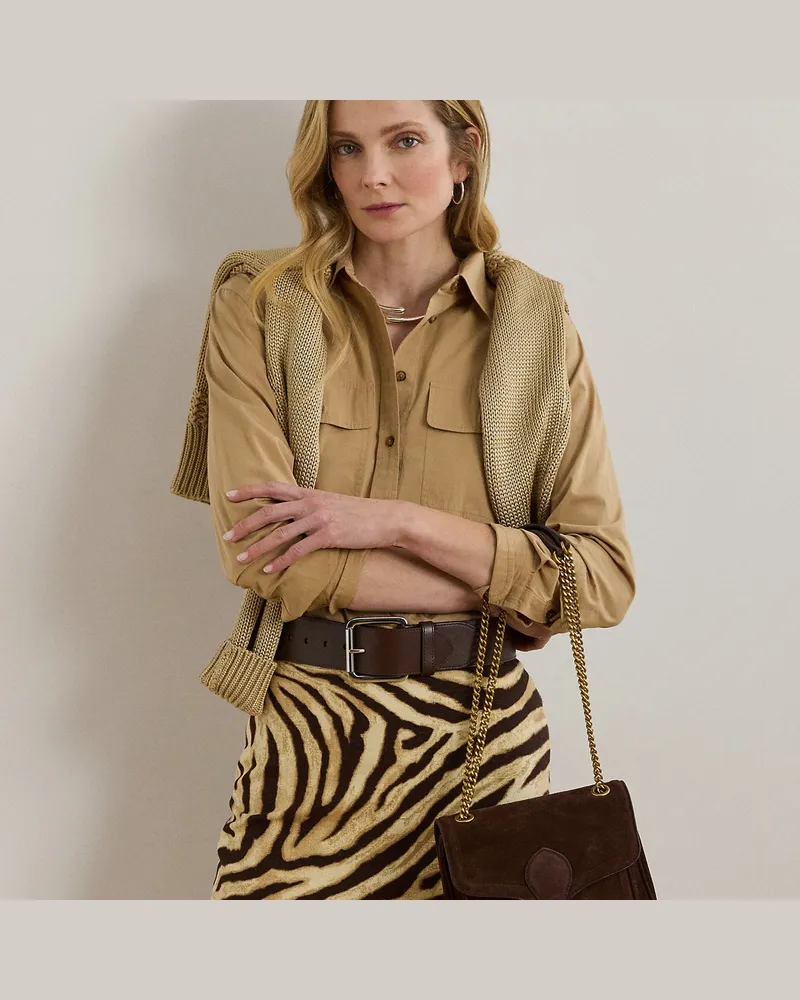 Ralph Lauren Kleine wandelbare Ledertasche Bradley Brown