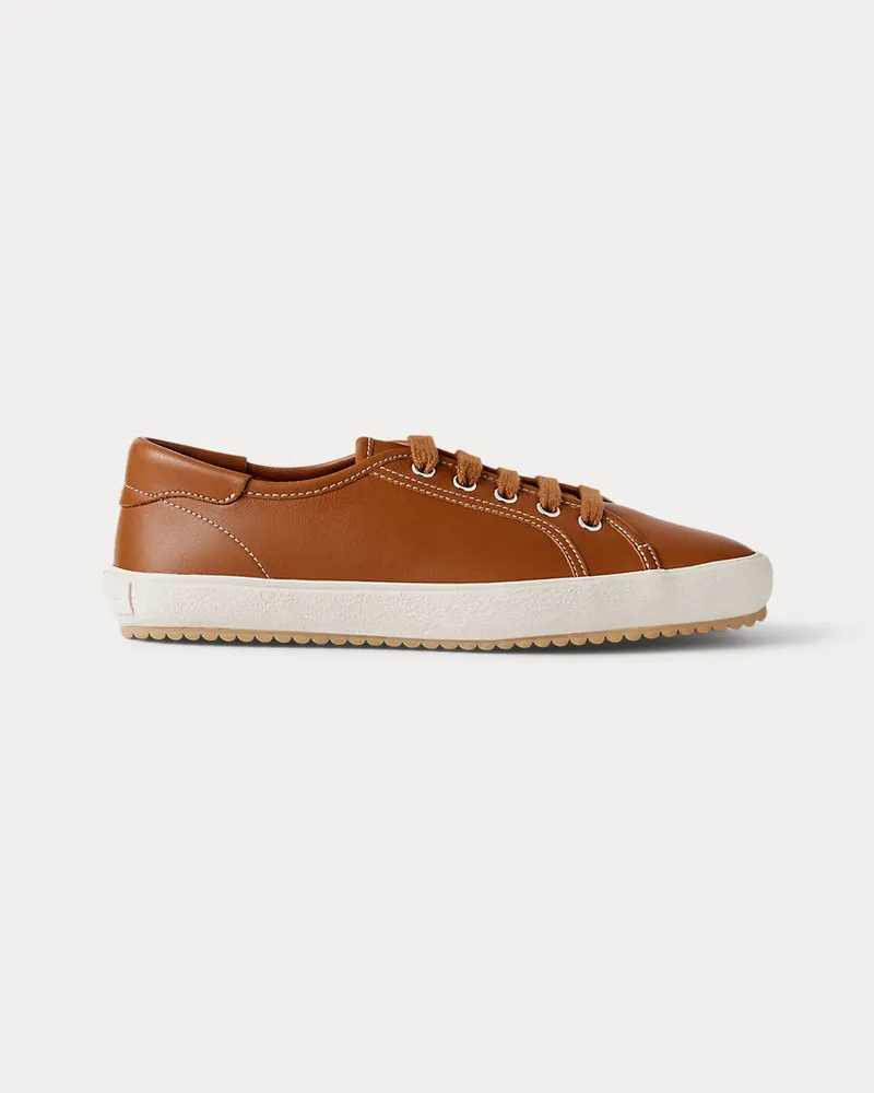 Ralph Lauren Sneaker Bayston aus Kalbsleder Brown