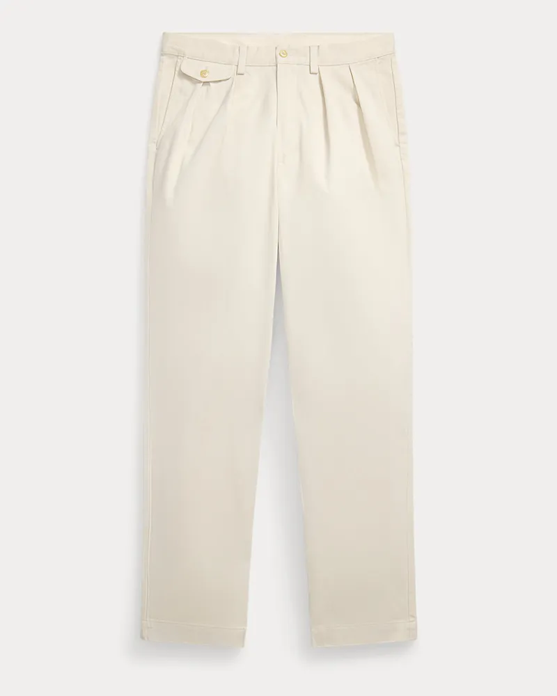 Ralph Lauren Relaxed-Fit Chinohose Whitman mit Falten Cream