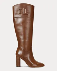 Ralph Lauren Hoher Lederstiefel Page II Tan