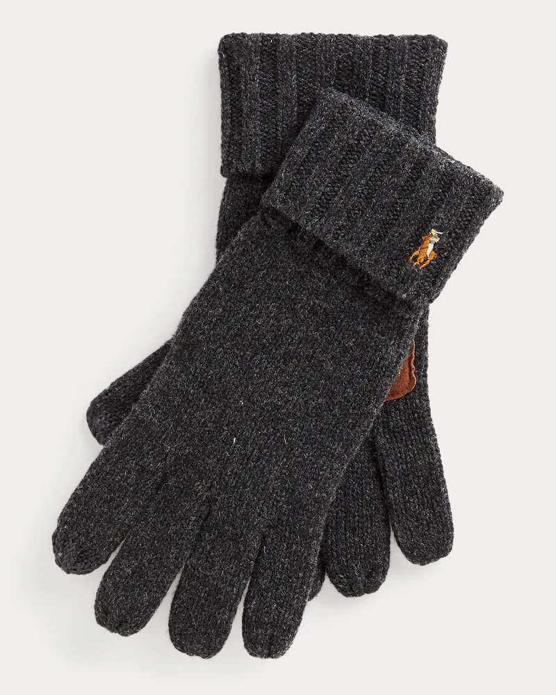Ralph Lauren Touchscreen-kompatible Handschuhe Grey