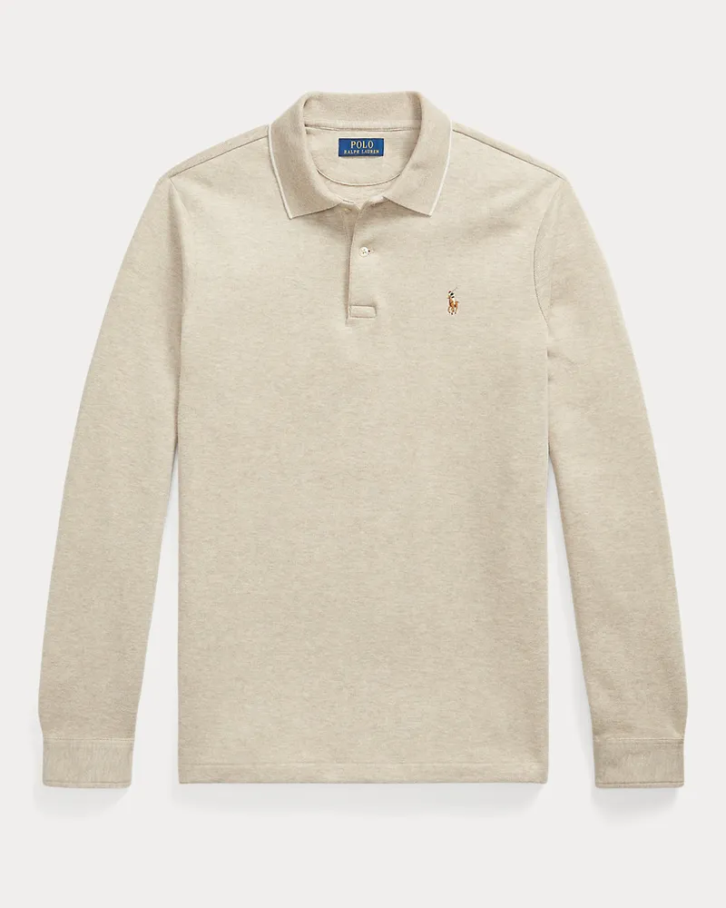 Ralph Lauren Polopullover aus Doppelstrick Tan