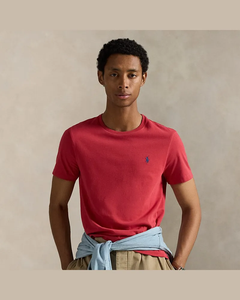 Ralph Lauren Custom-Slim-Fit Jersey-T-Shirt Red