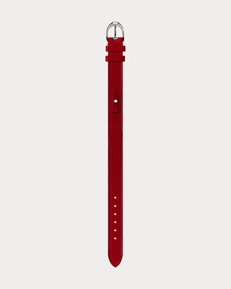 Ralph Lauren Mini-Stirrup-Armband aus Kalbsleder Red