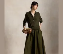 Hybrid-Strickkleid mit Polo-Oberteil